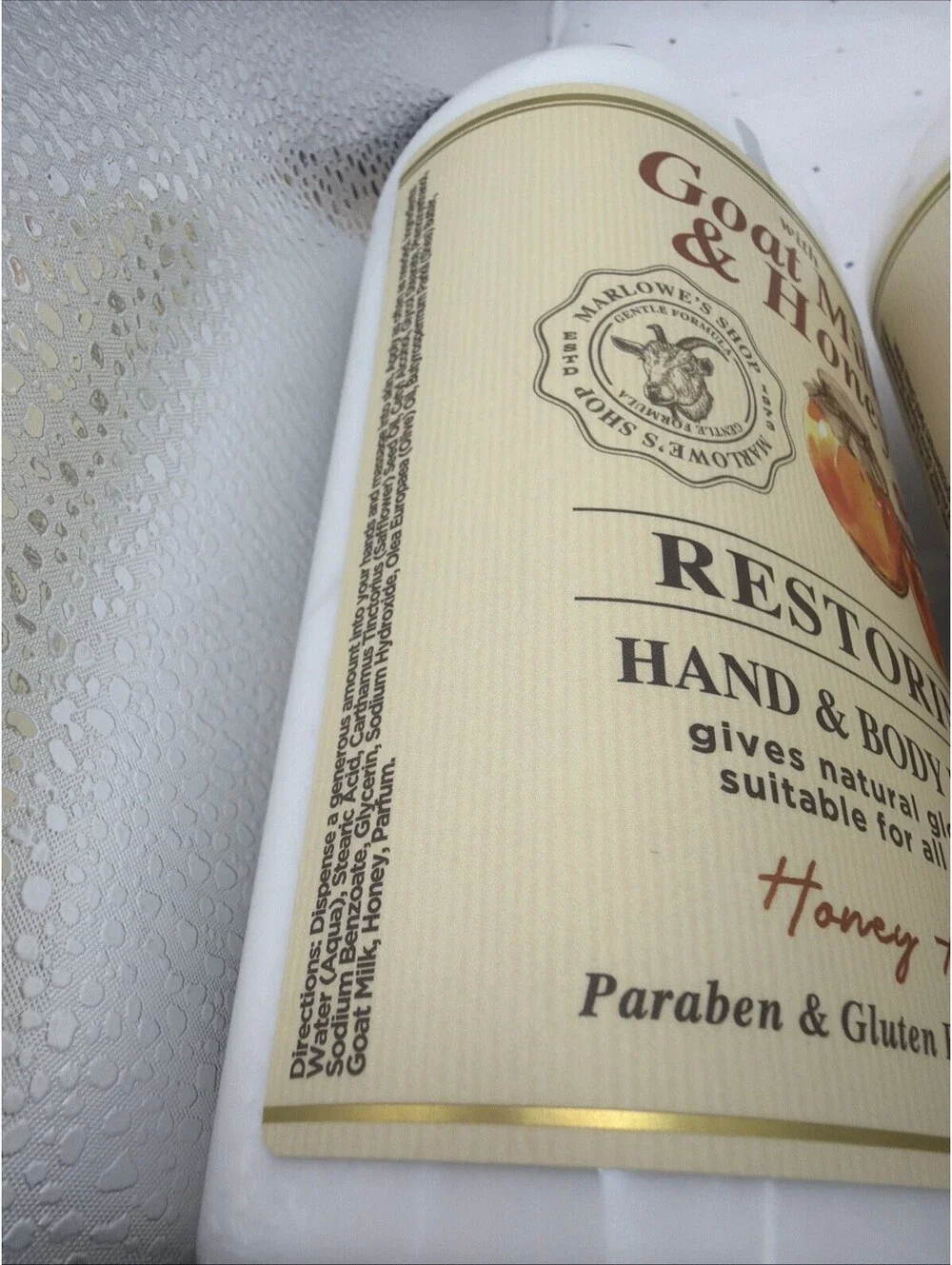 (2-Pack) Marlowe’s Goat Milk Honey Lotion Honey Almond 27oz Hand & Body Cream